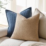 Foindtower Pack of 2 Textured Boucle Throw Pillow Covers Accent Solid Pillow Cas... - Image 5