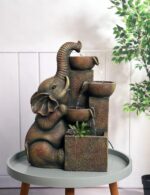 SEINHIJO Outdoor Floor Water Fountain Fengshui Waterfall Modern Decor Gift for G... - Image 4