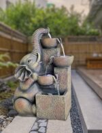 SEINHIJO Outdoor Floor Water Fountain Fengshui Waterfall Modern Decor Gift for G... - Image 7