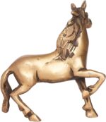 Designer Brass Horse for Good Luck Vastu Fengshui Showpiece for Home Decor Gift ... - Image 4