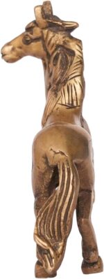 Designer Brass Horse for Good Luck Vastu Fengshui Showpiece for Home Decor Gift ... - Image 5