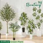 FloraFairy 5.5FT Artificial Sumac Tree with White Pot, Tall Faux Plants Indoor, ... - Image 7