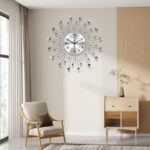 Wall Clocks for Living Room Decor Modern Silent Wall Clock Battery Operated Non-... - Image 5
