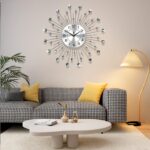 Wall Clocks for Living Room Decor Modern Silent Wall Clock Battery Operated Non-... - Image 8