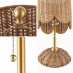 JONATHAN Y 27.5" Brass Gold Coastal Buffet Table Lamp Set of 2 for Bedroom, Boho... - Image 6