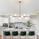 Mid Century Modern Globe Sputnik Chandelier, 9-Light Linear Chandeliers for Dini... - Image 9