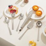 KINGSTONE 8 Piece Serving Utensils Set, 18/10 Stainless Steel Serving Utensils, ... - Image 7
