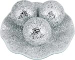 MDLUU Centerpiece Bowl and Balls Set, Mosaic Tray with 3 Pieces Spheres, 12" Dec... - Image 3