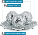 MDLUU Centerpiece Bowl and Balls Set, Mosaic Tray with 3 Pieces Spheres, 12" Dec... - Image 5