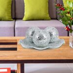MDLUU Centerpiece Bowl and Balls Set, Mosaic Tray with 3 Pieces Spheres, 12" Dec... - Image 8