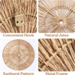 CHI AN HOME Wicker 23 Inch Jute Wall Decor Baskets, Set of 6 Extra Large Woven J... - Image 3