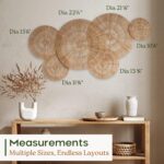 CHI AN HOME Wicker 23 Inch Jute Wall Decor Baskets, Set of 6 Extra Large Woven J... - Image 5