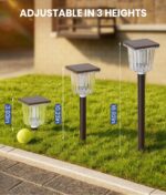 Super Bright Solar Pathway Lights Outdoor Powered 2-Pack,Adjustable Warm&Cool Wh... - Image 7