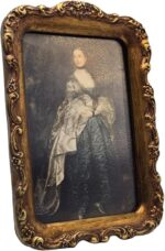 5x7 Vintage Picture Frame, Antique Bronze Gold Ornate Photo Frame, for Tabletop ... - Image 7