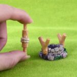jeeone Mini Lighthouse Water Well Bridge Figurines Miniature Gardening Pool Lawn... - Image 6