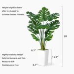 ASTIDY Artificial Monstera Deliciosa Plant 5FT - Faux Tropical Palm Tree with Bl... - Image 7