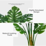ASTIDY Artificial Monstera Deliciosa Plant 5FT - Faux Tropical Palm Tree with Bl... - Image 8