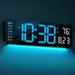 MASHI Digital Wall Clock, 16" Large Display Digital Clock with Remote Control, A... - Image 6
