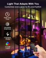 Rechargeable RGB Puck Lights with Remote, 2400mAh Battery Touch Light Magnetic P... - Image 5