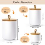 3-Piece Ceramic Canisters Set,Airtight Food Storage Jars with Bamboo Lids for Ki... - Image 4
