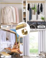 Supforce Closet Rods for Hanging Clothes, 17 to 54 Inches Stepless Adjustable Me... - Image 5
