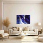 LZIMU Abstract Wall Art Black and White Gold Picture Prints Marble Texture Line ... - Image 3