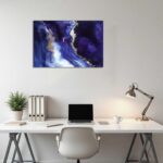 LZIMU Abstract Wall Art Black and White Gold Picture Prints Marble Texture Line ... - Image 5