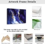 LZIMU Abstract Wall Art Black and White Gold Picture Prints Marble Texture Line ... - Image 7