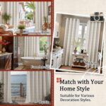 Lajode Linen Blackout Curtains for Living Room - Plaid Patterned Curtains 72 Inc... - Image 6