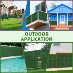 Grass Wall Panel, 10" x 10" Artificial Boxwood Hedge Wall Panels UV-Anti Grass B... - Image 7
