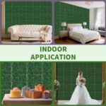 Grass Wall Panel, 10" x 10" Artificial Boxwood Hedge Wall Panels UV-Anti Grass B... - Image 8