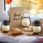 Scented Candles Gift Set - 3 Pack Candles for Home Scented Retro Lantern, Fall C... - Image 7