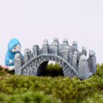 6 Pcs Miniature Fairy Garden Arch Bridge Figurines, Micro Landscape Garden Bridg... - Image 3