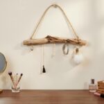 2 Pcs Natural Driftwood Wall Jewelry Organizer, Unique Driftwood Decor Hanger wi... - Image 3