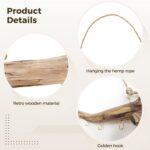 2 Pcs Natural Driftwood Wall Jewelry Organizer, Unique Driftwood Decor Hanger wi... - Image 4
