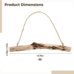 2 Pcs Natural Driftwood Wall Jewelry Organizer, Unique Driftwood Decor Hanger wi... - Image 5