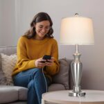 30" Tall Silver Table Lamps Set of 2 for Living Room, Touch Control Bedside Lamp... - Image 5