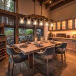 Farmhouse Chandelier 6-Light Dining Room Light Fixture Over Table Kitchen Island... - Image 4