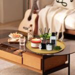 4 PCS Round Serving Tray Stainless Steel Round Coffee Table Serving Platter Circ... - Image 7