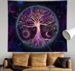 FORATER Tree of Life Tapestry Wall Hanging Colorful Life Tree Tapestries Aesthet... - Image 6
