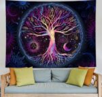 FORATER Tree of Life Tapestry Wall Hanging Colorful Life Tree Tapestries Aesthet... - Image 8