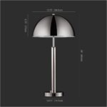 SAFAVIEH Couture Lighting Collection Harvey Modern Metal Dome Nickel 26-inch Bed... - Image 5