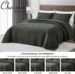 Sterling Creek 100% Tencel Lyocell Quilt Set Queen Size - Slate Gray Diamond Sti... - Image 6