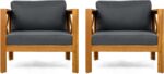 Christopher Knight Home Lucy Acacia Wood Outdoor Patio Furniture Set, 3 Pieces P... - Image 6