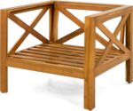Christopher Knight Home Lucy Acacia Wood Outdoor Patio Furniture Set, 3 Pieces P... - Image 8