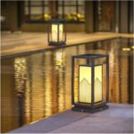 Modern Outdoor Chinese Style Waterproof LED Lawn Light 10W Galvanized Sheet Imit... - Image 3
