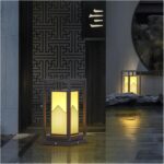 Modern Outdoor Chinese Style Waterproof LED Lawn Light 10W Galvanized Sheet Imit... - Image 5
