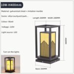 Modern Outdoor Chinese Style Waterproof LED Lawn Light 10W Galvanized Sheet Imit... - Image 6