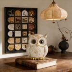 AWNR Golden Owl Statue - Elegant Fake Owl Figurine for Home & Garden Decor, Witc... - Image 4