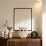 AWNR Golden Owl Statue - Elegant Fake Owl Figurine for Home & Garden Decor, Witc... - Image 7